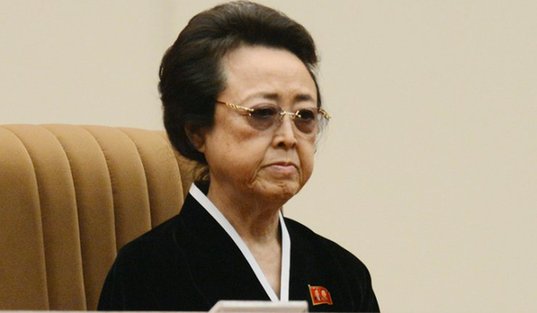 金正恩的姑姑金敬姬(圖片來源:美聯(lián)社)
