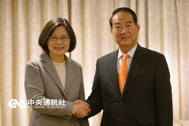 臺媒:傳蔡英文三度拜訪 宋楚瑜同意接掌;鶗